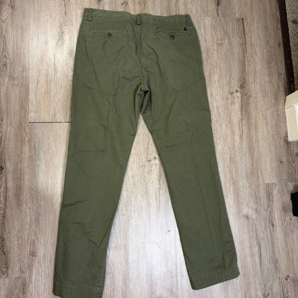 Lot of 3 Polo Ralph Lauren Mens Chino Pants 34x32 Green Blue Brown Straight - Picture 7 of 16